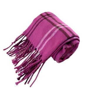 Cejon Fuchsia Plaid Scarf